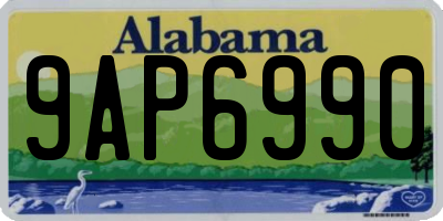 AL license plate 9AP6990