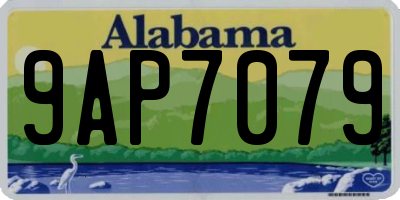 AL license plate 9AP7079