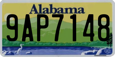 AL license plate 9AP7148