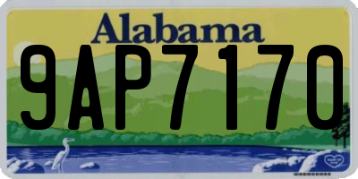 AL license plate 9AP7170
