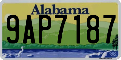 AL license plate 9AP7187