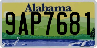 AL license plate 9AP7681