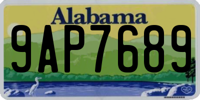 AL license plate 9AP7689