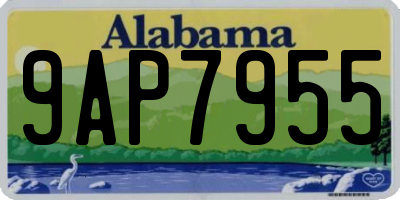 AL license plate 9AP7955