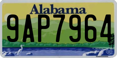 AL license plate 9AP7964