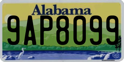 AL license plate 9AP8099