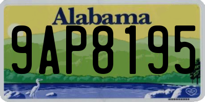 AL license plate 9AP8195