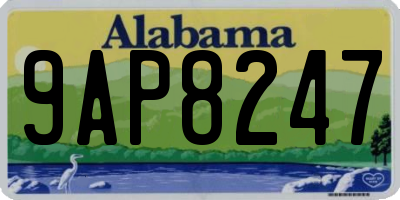 AL license plate 9AP8247