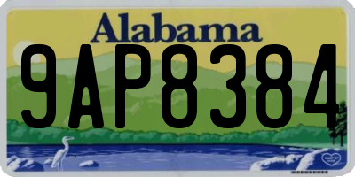 AL license plate 9AP8384