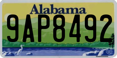 AL license plate 9AP8492