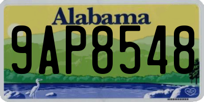 AL license plate 9AP8548