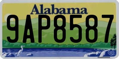 AL license plate 9AP8587