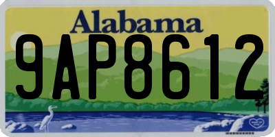 AL license plate 9AP8612