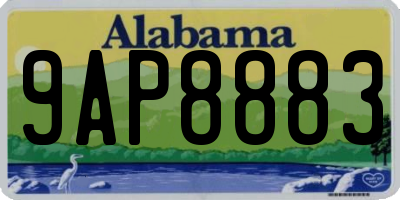 AL license plate 9AP8883