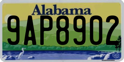 AL license plate 9AP8902
