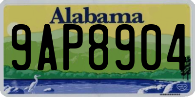 AL license plate 9AP8904