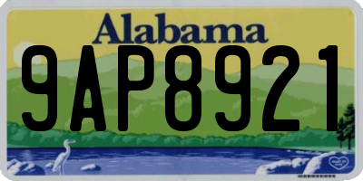 AL license plate 9AP8921