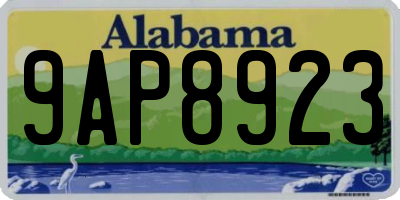 AL license plate 9AP8923