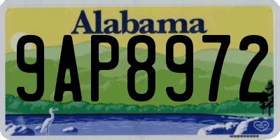 AL license plate 9AP8972