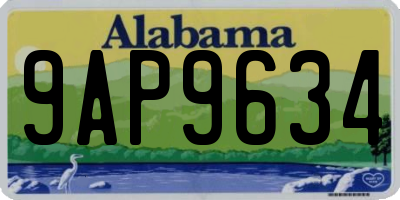 AL license plate 9AP9634