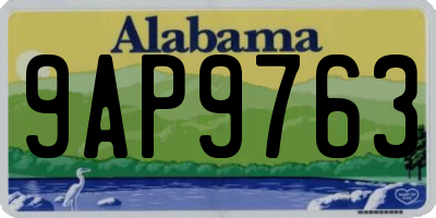 AL license plate 9AP9763