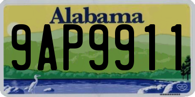 AL license plate 9AP9911