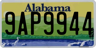 AL license plate 9AP9944