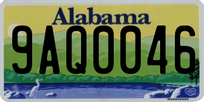 AL license plate 9AQ0046