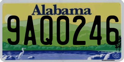 AL license plate 9AQ0246