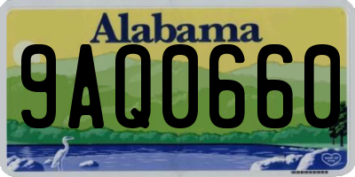 AL license plate 9AQ0660