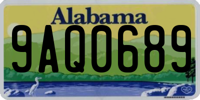 AL license plate 9AQ0689