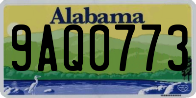 AL license plate 9AQ0773