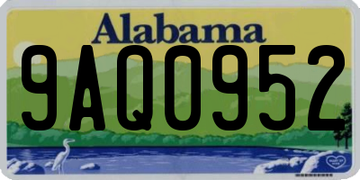 AL license plate 9AQ0952