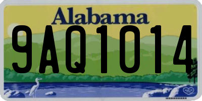 AL license plate 9AQ1014