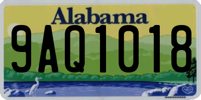 AL license plate 9AQ1018