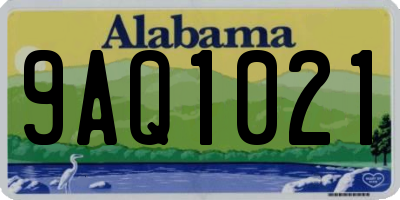 AL license plate 9AQ1021