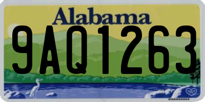 AL license plate 9AQ1263