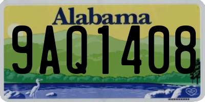 AL license plate 9AQ1408