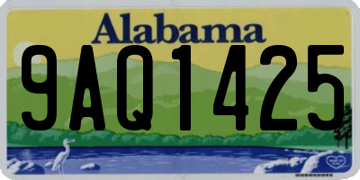 AL license plate 9AQ1425