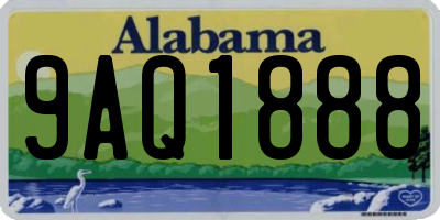 AL license plate 9AQ1888