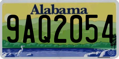 AL license plate 9AQ2054