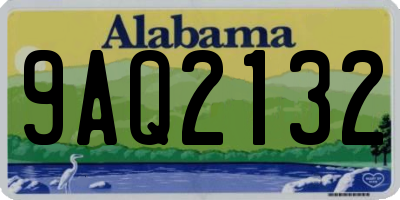 AL license plate 9AQ2132