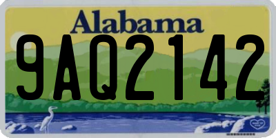AL license plate 9AQ2142