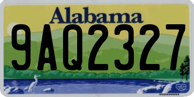 AL license plate 9AQ2327