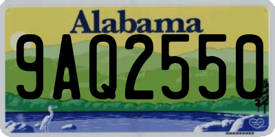 AL license plate 9AQ2550