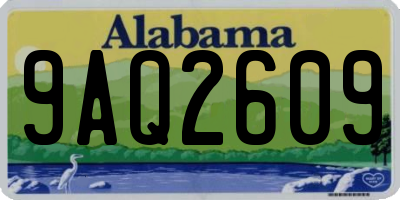 AL license plate 9AQ2609