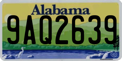 AL license plate 9AQ2639