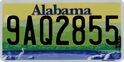 AL license plate 9AQ2855
