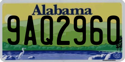 AL license plate 9AQ2960