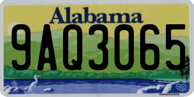 AL license plate 9AQ3065